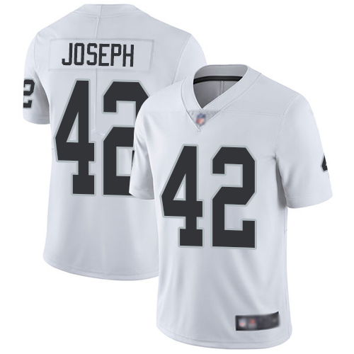 Men Oakland Raiders Limited White Karl Joseph Road Jersey NFL Football 42 Vapor Untouchable Jersey